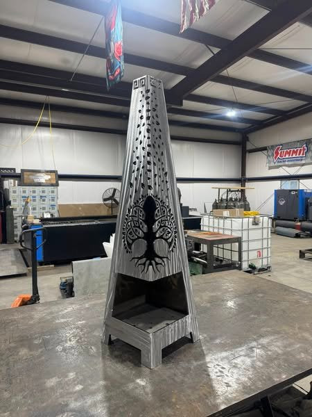 Tree of Life Wood Burning Chiminea
