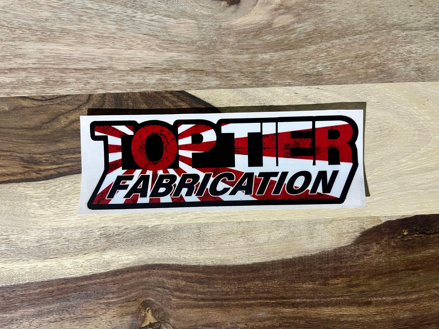 TTF Red and White Sticker